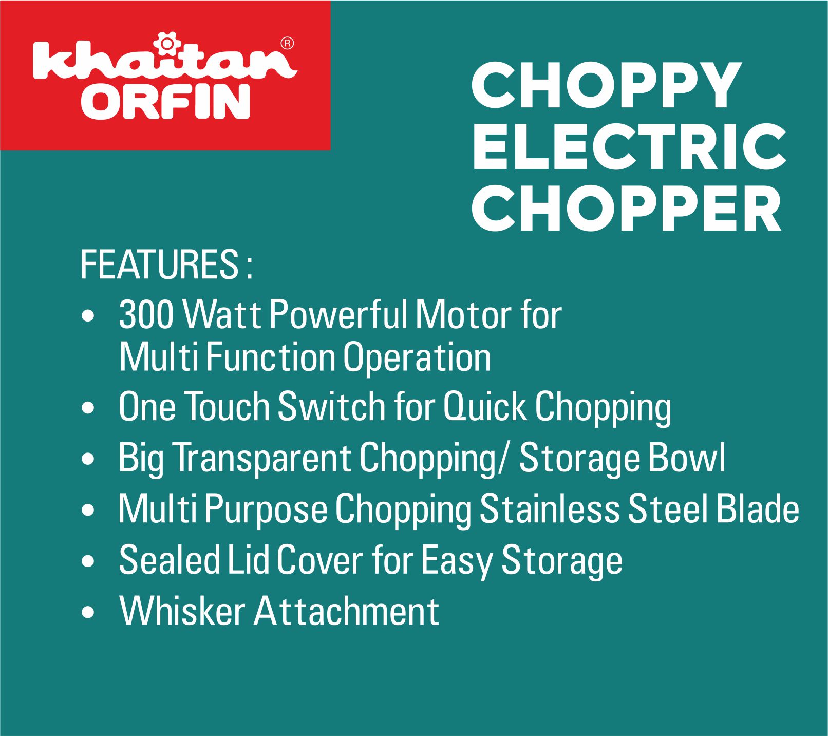 CHOPPY ELECTRIC CHOPPER