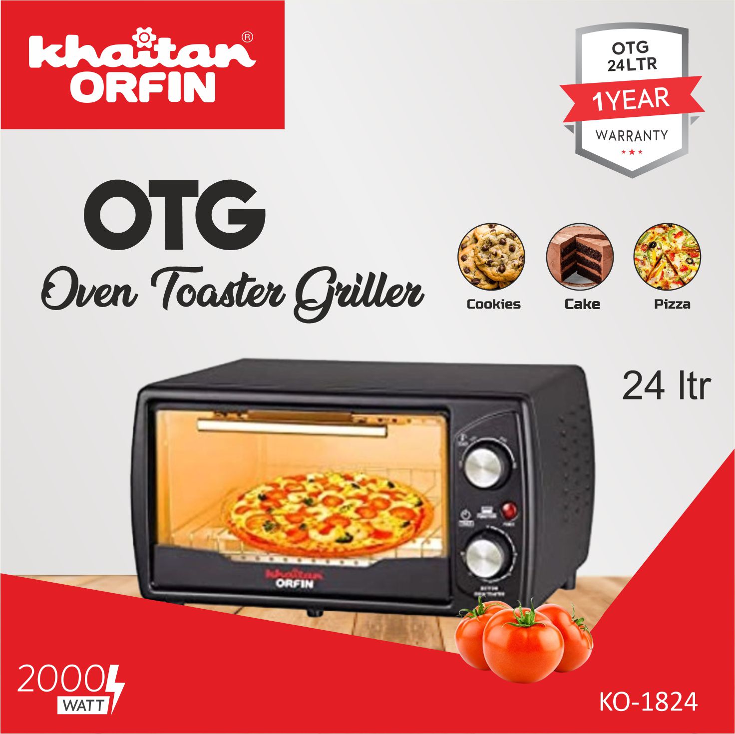 OVEN TOASTER GRILLER 24LTR